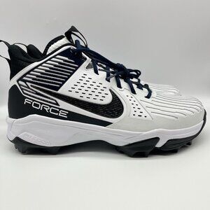 Nike Force Savage Pro 3 Shark Football Cleats White Navy Size Mens 14 FJ8163-103